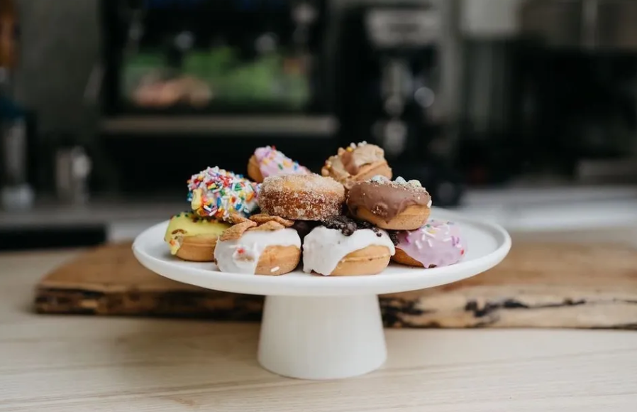 Plate of donuts